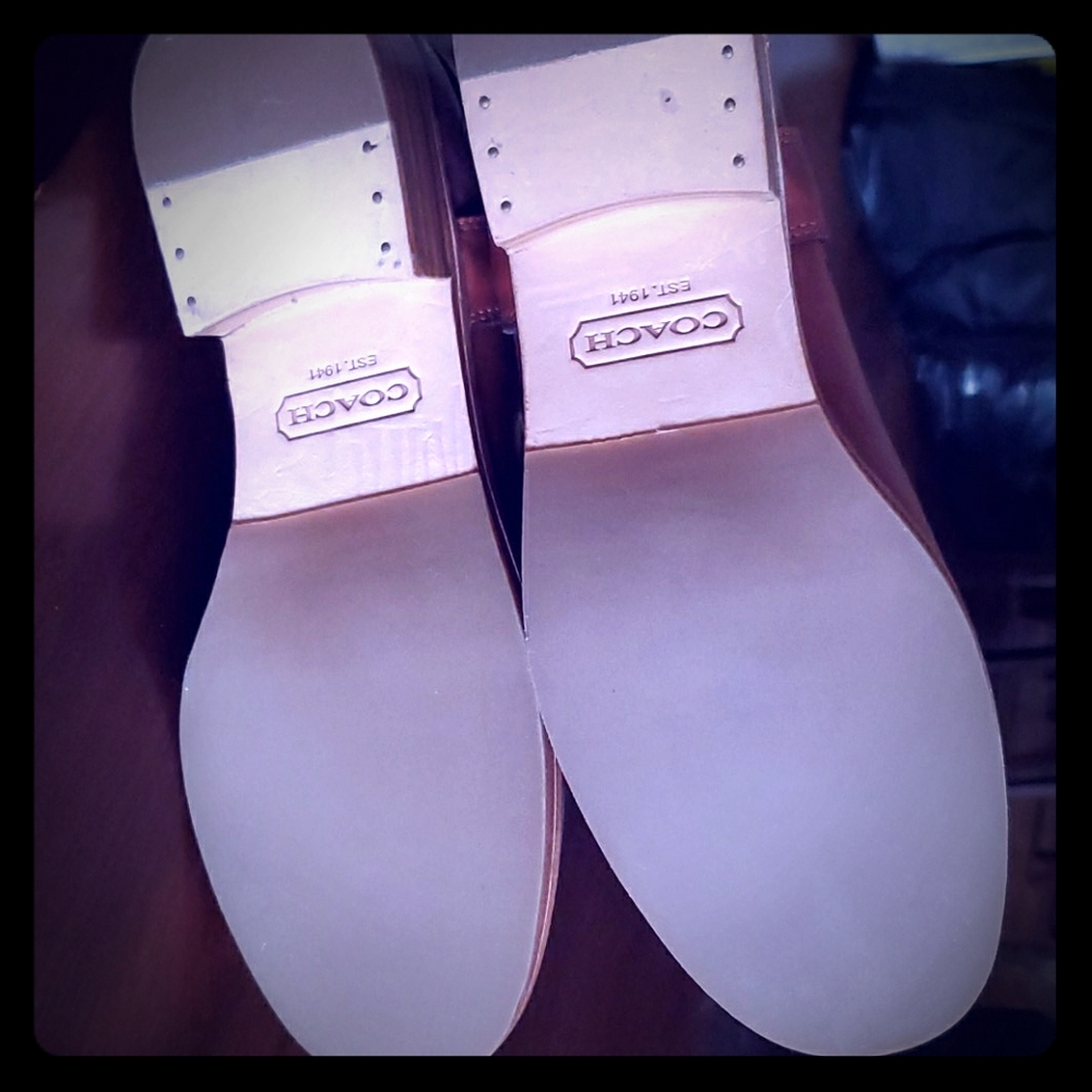 Coach Wendy Waxy Calf Boots